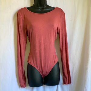 Peach Love California Low Back Bodysuit Large